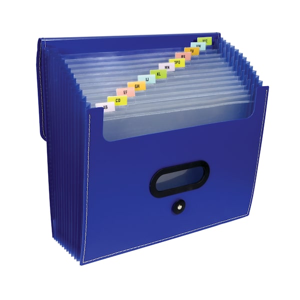 C-Line Products Expanding File 13 Pocket, Blue 48015 - main